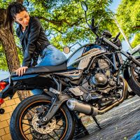 Scarico GPR compatibile con  Kawasaki Z 650 RS 2021-2023, Satinox, Scarico completo omologato per il rumore,fornito con db killer,catalizzatore conforme alla revisione e collettore