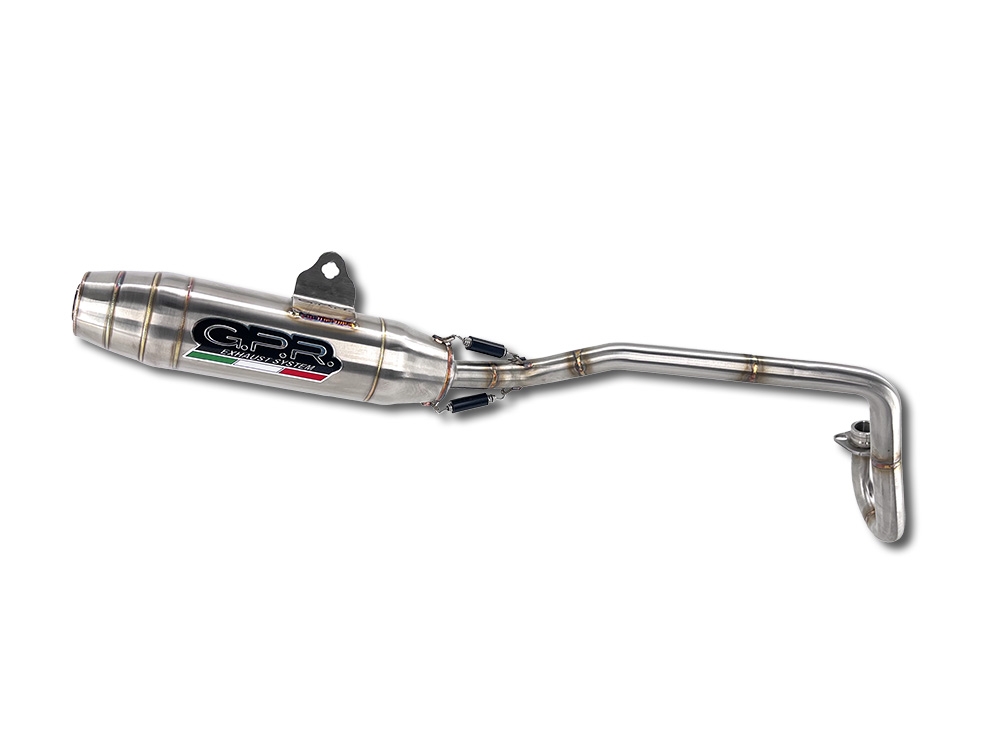 GPR exhaust compatible with  Suzuki Dr-z 2003-2024, Deeptone Inox, Racing full system exhaust, including removable db killer/spark arrestor 