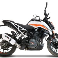 Scarico GPR compatibile con  Ktm Duke 125 2021-2023, Albus Evo4, Scarico omologato, silenziatore con db killer estraibile e raccordo specifico