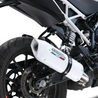 Scarico GPR compatibile con  Ktm Duke 125 2021-2023, Albus Evo4, Scarico omologato, silenziatore con db killer estraibile e raccordo specifico