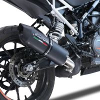 Scarico GPR compatibile con  Ktm Duke 250 2021-2023, Furore Evo4 Nero, Scarico omologato, silenziatore con db killer estraibile e raccordo specifico