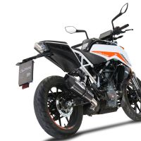 Scarico GPR compatibile con  Ktm Duke 250 2021-2023, GP Evo4 Poppy, Scarico omologato, silenziatore con db killer estraibile e raccordo specifico