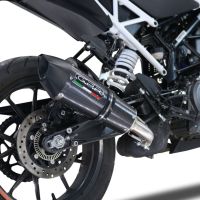 Scarico GPR compatibile con  Ktm Duke 250 2021-2023, GP Evo4 Poppy, Scarico omologato, silenziatore con db killer estraibile e raccordo specifico