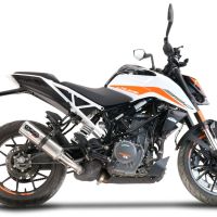 GPR exhaust compatible with  Ktm Duke 390 2021-2024, M3 Inox , Racing slip-on exhaust including link pipe and removable dbkiller 