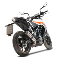 GPR exhaust compatible with  Ktm Duke 125 2021-2023, M3 Inox , Racing slip-on exhaust including link pipe 