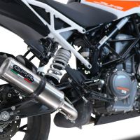 Scarico GPR compatibile con  Ktm Duke 390 2021-2024, M3 Inox , Terminale di scarico racing, con raccordo, senza omologazione