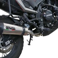 Scarico GPR compatibile con  Moto Morini X-CAPE 650 2021-2023, GP Evo4 Titanium, Scarico semi-completo omologato,fornito con db killer estraibile,catalizzatore e collettore