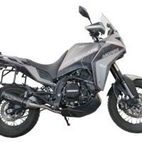 Scarico GPR compatibile con  Moto Morini X-CAPE 650 2021-2023, M3 Black Titanium, Scarico semi-completo omologato,fornito con db killer estraibile,catalizzatore e collettore