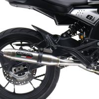 GPR exhaust compatible with  Moto Morini Seiemmezzo Str 2022-2024, Deeptone Inox, Homologated legal Mid-full system exhaust, including removable db killer and catalyst  