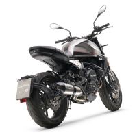 Scarico GPR compatibile con  Moto Morini Seiemmezzo Scr 2022-2024, GP Evo4 Titanium, Scarico semi-completo omologato,fornito con db killer estraibile,catalizzatore e collettore