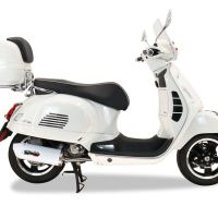 Scarico GPR compatibile con  Piaggio Vespa 300 Gts - Gtv - Touring - Super  2019-2020, Albus Ceramic, Scarico completo racing, fornito con db killer estraibile e collettore, non legale per uso stradale