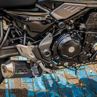 Scarico GPR compatibile con  Kawasaki Z 650 RS 2021-2023, Satinox Poppy , Scarico completo omologato per il rumore,fornito con db killer,catalizzatore conforme alla revisione e collettore