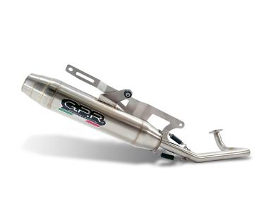 GPR exhaust compatible with  Honda Zoomer 50 2003-2013, Deeptone Inox, Homologated legal full system exhaust, including removable db killer 