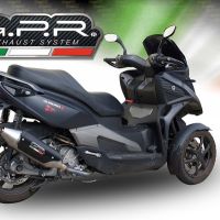 GPR exhaust compatible with  Quadro 350 D 2011-2013, Power Bomb, Homologated legal slip-on exhaust including removable db killer and link pipe 