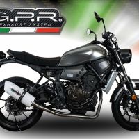 Scarico GPR compatibile con  Yamaha Xsr 700 2021-2024, Albus Evo4, Scarico completo omologato,fornito con db killer estraibile,catalizzatore e collettore