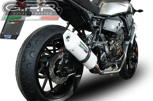 Scarico GPR compatibile con  Yamaha Xsr 700 2021-2024, Albus Evo4, Scarico completo omologato,fornito con db killer estraibile,catalizzatore e collettore