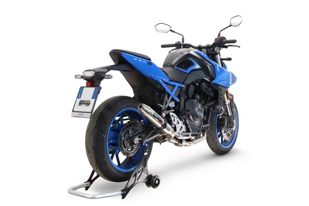 GPR exhaust compatible with  Suzuki Gsx-8R 2022-2024, Deeptone Inox, Racing full system exhaust, including removable db killer 