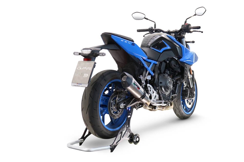 GPR exhaust compatible with  Suzuki Gsx-8R 2022-2024, GP Evo4 Titanium, Homologated legal full system exhaust, including removable db killer and catalyst 