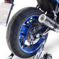 Scarico GPR compatibile con  Suzuki Gsx-8R 2022-2024, M3 Black Titanium, Scarico completo racing, fornito con db killer estraibile e collettore, non conforme per uso stradale