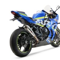 Scarico GPR compatibile con  Suzuki Gsx-R 1000 - 1000 R  2021-2024, Powercone Evo, Scarico omologato, silenziatore con db killer estraibile e raccordo specifico