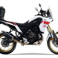 Scarico GPR compatibile con  Yamaha Tenere 700 2019-2020, Dual Poppy, Scarico omologato, silenziatore con db killer estraibile e raccordo specifico