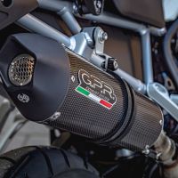 Scarico GPR compatibile con  Triumph Tiger 900 2020-2023, GP Evo4 Poppy, Scarico omologato, silenziatore con db killer estraibile e raccordo specifico