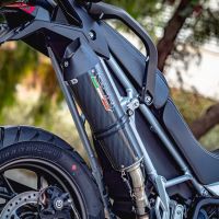 Scarico GPR compatibile con  Triumph Tiger 900 2020-2023, GP Evo4 Poppy, Scarico omologato, silenziatore con db killer estraibile e raccordo specifico