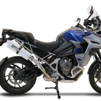 Scarico GPR compatibile con  Triumph Tiger 1200 Gt - Rally 2022-2024, Albus Evo4, Scarico omologato, silenziatore con db killer estraibile e raccordo specifico