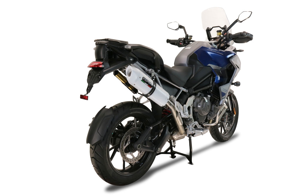 Scarico GPR compatibile con  Triumph Tiger 1200 Gt - Rally 2022-2024, Albus Evo4, Scarico omologato, silenziatore con db killer estraibile e raccordo specifico