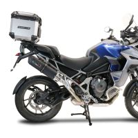 Scarico GPR compatibile con  Triumph Tiger 1200 Gt - Rally 2022-2024, Furore Evo4 Nero, Scarico omologato, silenziatore con db killer estraibile e raccordo specifico