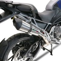 Scarico GPR compatibile con  Triumph Tiger 1200 Gt - Rally 2022-2024, GP Evo4 Titanium, Scarico omologato, silenziatore con db killer estraibile e raccordo specifico