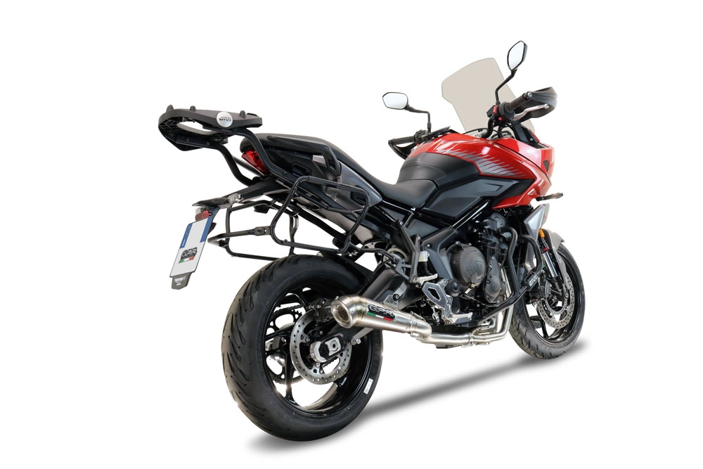 Scarico GPR compatibile con  Triumph Tiger Sport 660 2022-2024, Powercone Evo, Scarico completo omologato,fornito con db killer estraibile,catalizzatore e collettore