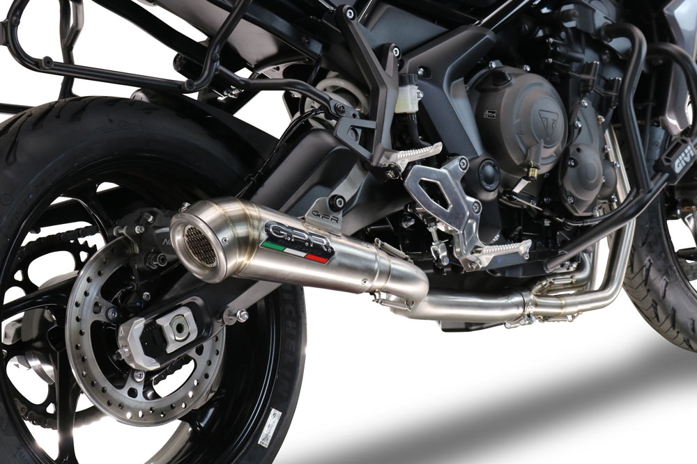 GPR exhaust compatible with  Triumph Tiger Sport 660 2022-2024, Powercone Evo, Racing full system exhaust, including removable db killer 