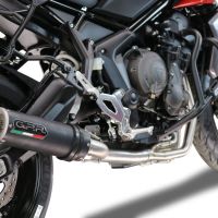 Scarico GPR compatibile con  Triumph Tiger Sport 660 2022-2024, M3 Black Titanium, Scarico completo omologato,fornito con db killer estraibile,catalizzatore e collettore