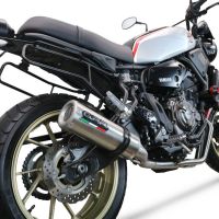 Scarico GPR compatibile con  Yamaha Xsr 700 2021-2024, M3 Inox , Scarico completo omologato,fornito con db killer estraibile,catalizzatore e collettore