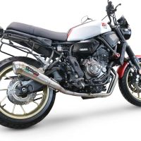 Scarico GPR compatibile con  Yamaha Xsr 700 2021-2024, Powercone Evo, Scarico completo omologato,fornito con db killer estraibile,catalizzatore e collettore