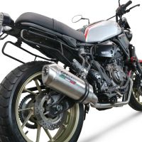 Scarico GPR compatibile con  Yamaha Xsr 700 2021-2024, Satinox , Scarico completo omologato,fornito con db killer estraibile,catalizzatore e collettore