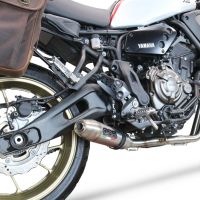 Scarico GPR compatibile con  Yamaha Xsr 700 2021-2024, Deeptone Inox, Scarico completo racing, fornito con db killer estraibile e collettore, non conforme per uso stradale