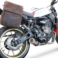 Scarico GPR compatibile con  Yamaha Xsr 700 2021-2024, M3 Inox , Scarico completo omologato,fornito con db killer estraibile,catalizzatore e collettore