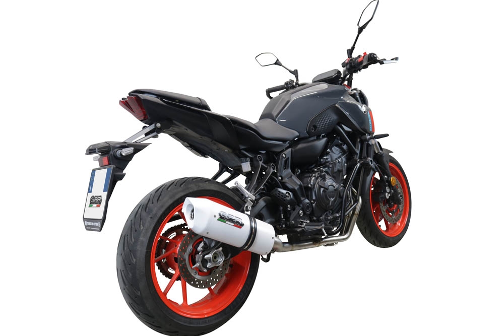 Scarico GPR compatibile con  Yamaha Mt-07  2021-2024, Albus Evo4, Scarico completo omologato,fornito con db killer estraibile,catalizzatore e collettore