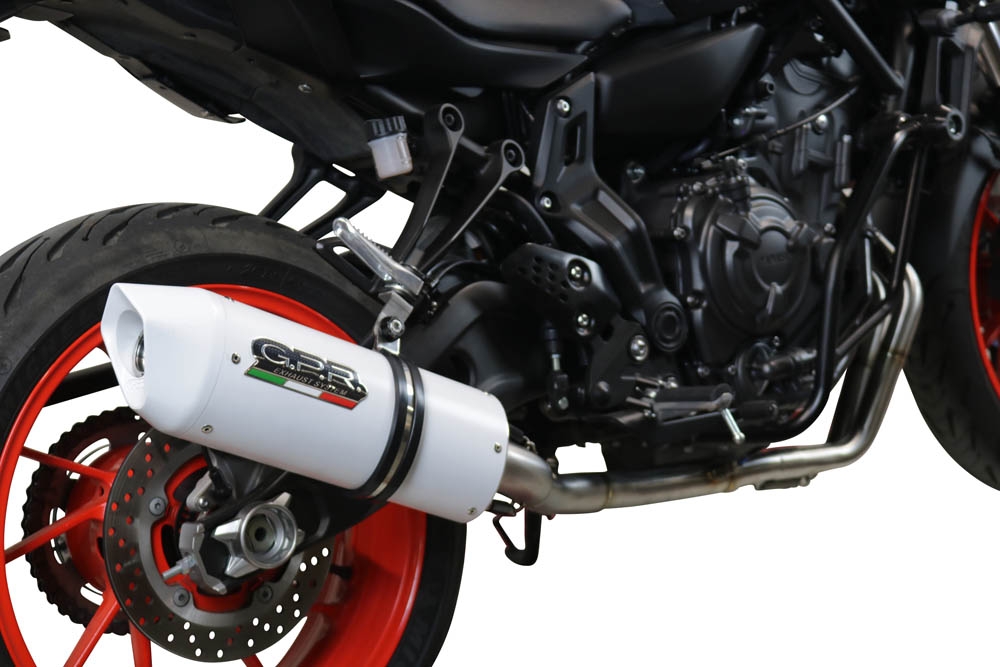 Scarico GPR compatibile con  Yamaha Mt-07  2021-2024, Albus Evo4, Scarico completo omologato,fornito con db killer estraibile,catalizzatore e collettore