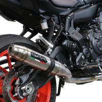 Scarico GPR compatibile con  Yamaha Mt-07  2021-2024, Deeptone Inox, Scarico completo racing, fornito con db killer estraibile e collettore, non conforme per uso stradale