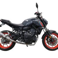 Scarico GPR compatibile con  Yamaha Mt-07  2021-2024, GP Evo4 Titanium, Scarico completo omologato,fornito con db killer estraibile,catalizzatore e collettore