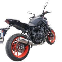 Scarico GPR compatibile con  Yamaha Mt-07  2021-2024, M3 Inox , Scarico completo omologato,fornito con db killer estraibile,catalizzatore e collettore