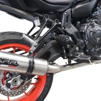 GPR exhaust compatible with  Yamaha Mt-07  2021-2024, M3 Inox , Homologated legal full system exhaust, including removable db killer and catalyst 