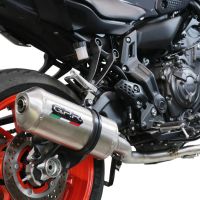 Scarico GPR compatibile con  Yamaha Xsr 700 2021-2024, Satinox , Scarico completo omologato,fornito con db killer estraibile,catalizzatore e collettore