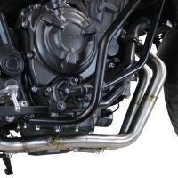 GPR exhaust compatible with  Yamaha Mt-07  2021-2024, GP Evo4 Titanium, Homologated legal full system exhaust, including removable db killer and catalyst 