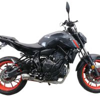 Scarico GPR compatibile con  Yamaha Xsr 700 2021-2024, Powercone Evo, Scarico completo omologato,fornito con db killer estraibile,catalizzatore e collettore