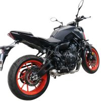 Scarico GPR compatibile con  Yamaha Xsr 700 2021-2024, Powercone Evo, Scarico completo omologato,fornito con db killer estraibile,catalizzatore e collettore