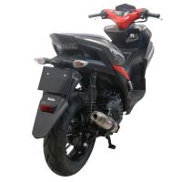 GPR exhaust compatible with  Yamaha Aerox 155 2021-2022, Deeptone Inox, Racing full system exhaust, including removable db killer 